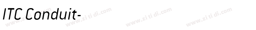 ITC Conduit字体转换